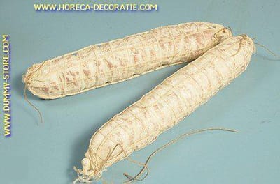 Salami, wit, 2 stuks (W2) - 50x250 mm - vleesdummy