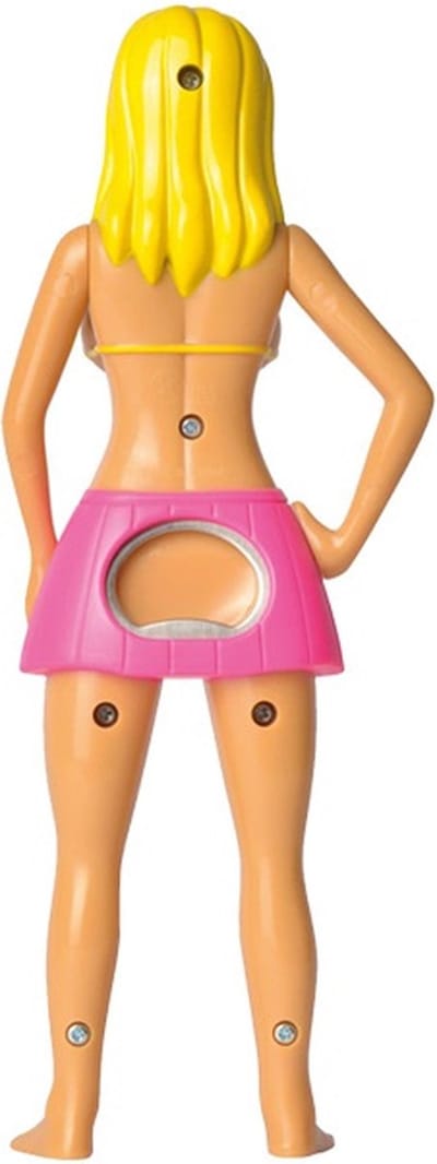 I-total Flesopener Beach Girl 8 X 4 X 20 Cm Beige/roze
