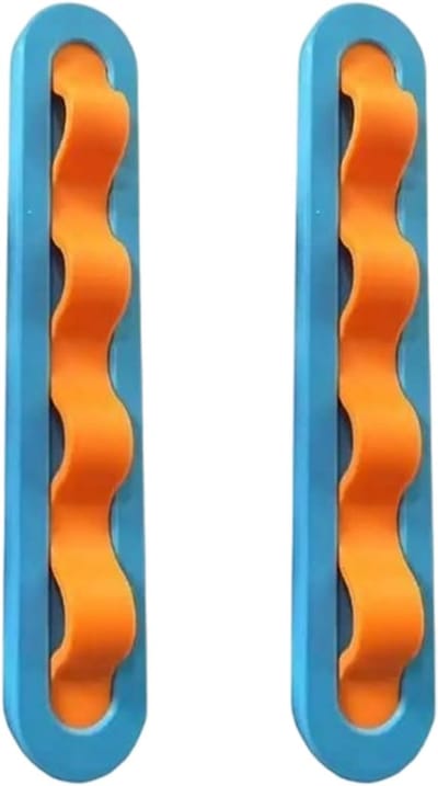 Golvende Wandhouders Voor Brillen En Sieraden - 2 Stuks - Elegante Zonnebril Opbergrek - Wanddecoratie - Afmeting 40x5 cm