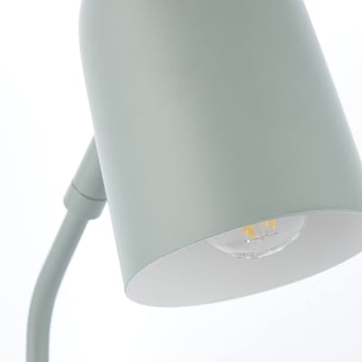 Brillant | Tong tafellamp mat groen | 1x D45, E14, 25W, geschikt voor druppellampen (niet inbegrepen)