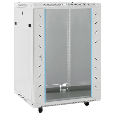vidaXL - Netwerkkast - 15U - 19" - IP20 - 60x45x86 - cm - grijs