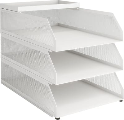 Brievenbak met 3 niveaus - Wit - Praktisch en stijlvol