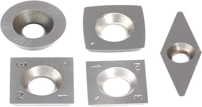 Snijders Combinatieset - Draaibank Tool - Draaien Werken - Hardmetalen Inzetstukken - 5 Stuks - Zilver