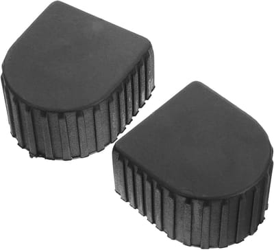 Laddermat Rubber - Trapladdervoetbeschermers Stoelpootdoppen - Vloer Beschermen - Opvouwbaar Ontwerp - 4.70X4.50X2.70CM - Zwart