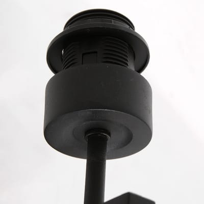 Wandlamp | 20 cm | stang klei | E27 | beige bruin wit zwart | metaal stof | klassiek modern