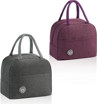 Mini Koeltas 2-Pack met Zijvakken en Handvatten - Ideaal voor Kantoor, School en Familie Uitjes