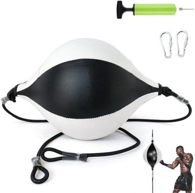 Boks Snelheidsbal - Trainingsbal Boksen - Verbeter Reflexen - Duurzame PU Leer - 180 cm Lengte - Rood