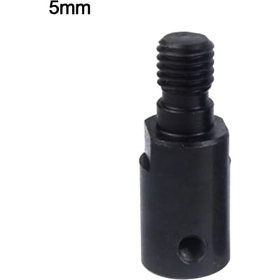 M10 5/6/8/10/12/14mm Adaptateur de Lame de Scie Meulage Polissage Adaptateur d'Arbre de Moteur Bielle Manchon Accouplement Accessoires de Perceuse 5MM noir