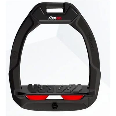 Veiligheidseisen voor paardrijden Gehellen Ultra Grip Zwart/Zwart/Rood Flex-On Safe-On