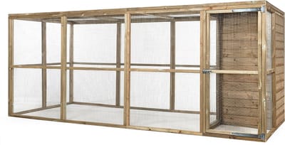 Wood Selections Volière Koen - Vogelkooi - vogelhuis voor buiten - papegaaienkooi - dierenverblijf - Vogelren - vogelverblijf