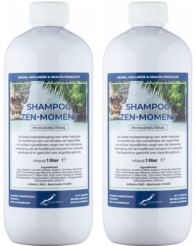 Shampoo Zen Moment - 1 liter - 2 Stuks - Voordeelverpakking - Haarverzorging