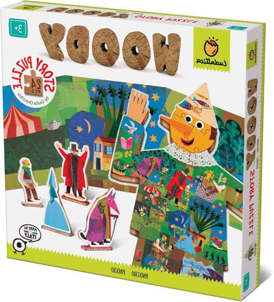 Houten Puzzel - Legpuzzel - Kinderspel - Twee Spellen - 24.5 cm x 24.5 cm - Meerkleurig