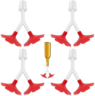 Dailygoods- Kolibrievoeder met dubbele poorten - Voederstation voor vogels - Voederpaalsysteem - Vogelvoeder - Tuinaccessoire - Geschikt voor kolibries