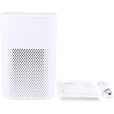 Purificateur d'air Élimination des odeurs de fumée secondaire Petit purificateur d'air pour chambre à coucher, bureau, salon white
