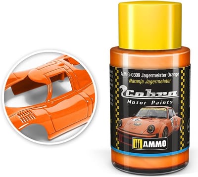 AMMO by Mig Jimenez Hobbyverf Acrylverf - MIG 0309 Cobra Motor Paints - Jagermeister Orange - Matt - Acryl - 30ml Verf potje - 30 ml