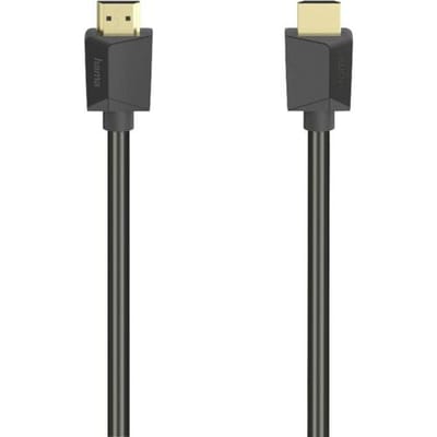 Hama 00205007 HDMI-kabel HDMI Aansluitkabel HDMI-A-stekker, HDMI-A-stekker 5.00 m Zwart 4K UHD