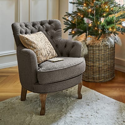 LOBERON Fauteuil Calgary grijs