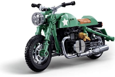 Sluban ModelBricks Motorfiets R75 bouwspeelgoed – Constructiespeelgoed motor modelbouw – bouwdoos met 215 bouwstenen – M38-B1133 – vanaf 10 jaar