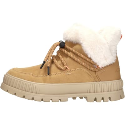 Palladium - PALLASHOCK LO HIVER - Hoge sneakersVeterbootsDames veterschoenenDames sneakersHalf-hoge schoenen - Kleur: Cognac - Maat: 42