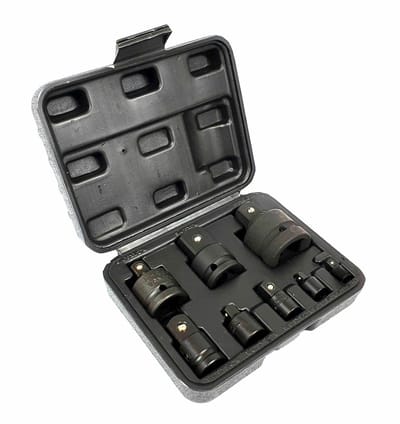 Silver - Udar Adapter Set - 8-delig - Chroom-Vanadium - Inclusief Koffer