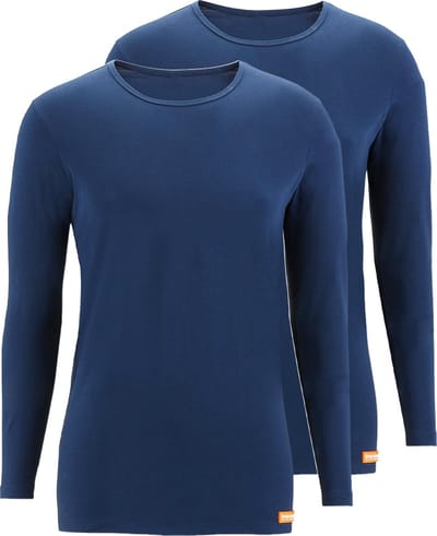 Bruno Banani Heren onderhemd lange mouw 2 pack WARM UP