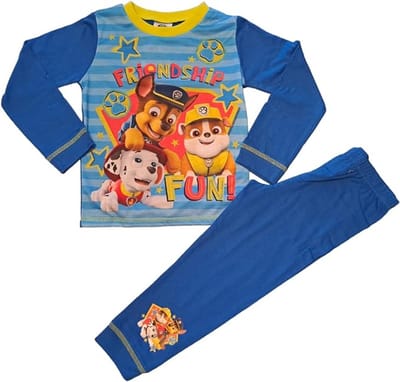 Paw Patrol Pyjama - Blauw - Friendship Fun - Katoen - Maat 86/92