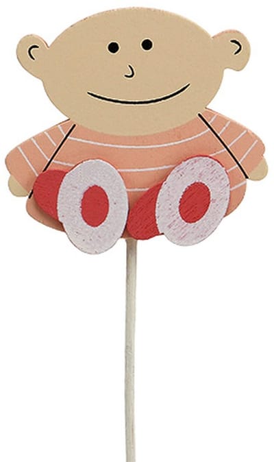 Stekker Baby 5cm L25cm Roze 20 st