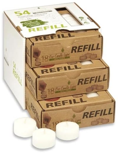 54-delige Eco kaarsen set - duurzaamheid en decorativiteit - perfect voor feestelijkheden