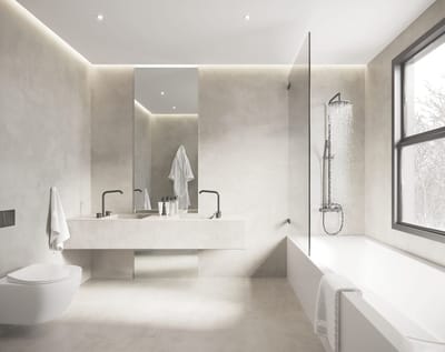 Beton Aparte - Beton Ciré Complete Badkamer Set 14 m² - kleur 38 - Sand