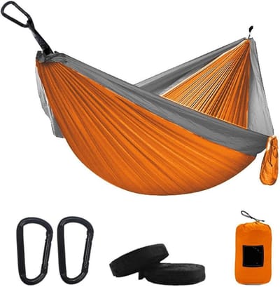 Camping Hangmat - Dubbel Hangbed - Ontspanning Overal - Lichtgewicht Draagbaar - 300 x 200 cm - Blauw