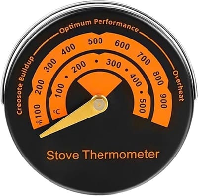 Houtkachel Ventilator - Warmte Ventilator - Efficiënt Verwarmen - Zonder Batterijen - 4 5 6 Bladen - Zwart