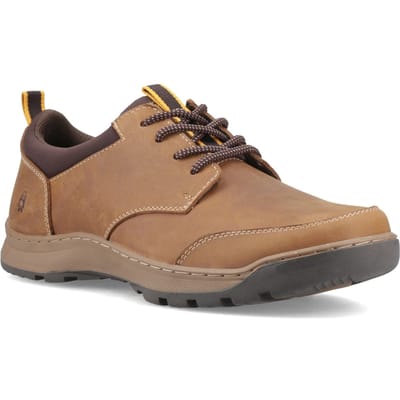 Hush Puppies THOM VETERSCHOEN Leer Heren Tan Standaard Veterschoenen