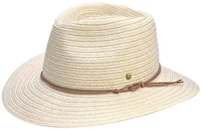 Cabana Fedora – Zonnehoed Dames Reisvriendelijk UV Werend - Maat: M-L: 58 cm - Sand