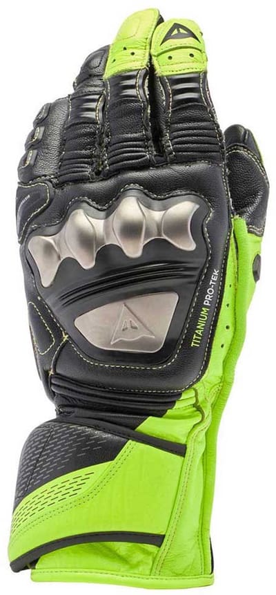 Dainese Outlet Full Metal 7 Leren Handschoenen Groen 3XL / Long Man