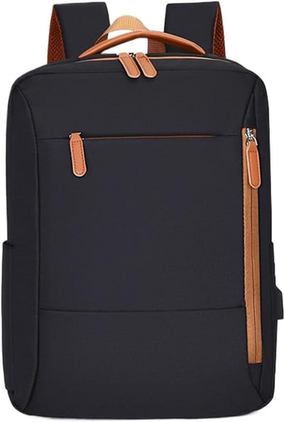 Rugzak - 15-inch - Rugzak met USB Oplaadpoort - 30 x 15 x 41 cm - Grote capaciteit - Schooltas - Spatwaterdicht - Multi-opslag - voor school, werk, sportschool, wandelen, universiteit, kamperen, vakantie en woon-werkverkeer