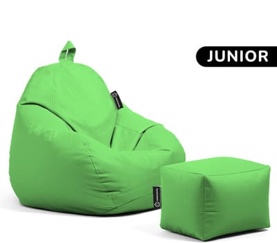 Casacomfy Pear Junior - Zitzak met Voetenbankje - Kind - Binnen & Buiten - Waterafstotend - Lime