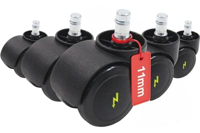 Electrisch Geleidende Wielen voor Kantoormeubelen - 11x50mm Vervangende Zwenkwielen voor Harde Vloeren