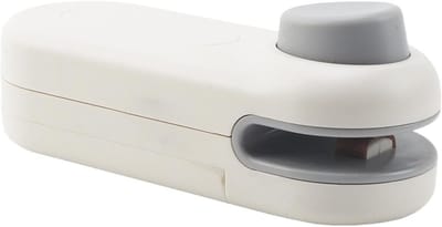 Sealmachine - Vacuümsealmachine - Vacumeermachine - vacuümmachines - Minisealmachine - Handbediende sealmachine - Draagbare warmtesealmachine met magnetische achterkant - Kunststof - Wit
