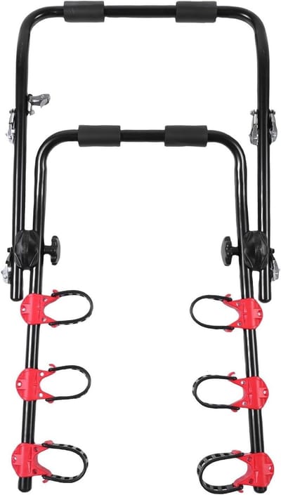 Fietsmontagerek - Auto fietsdrager - Fietsen vervoeren - Zachte rubberen gespen - 78 x 54 x 8 cm - Zwart