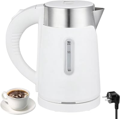 Quvo® Waterkoker camping - Waterkoker klein - Waterkoker reis - Wit - 40cm x 40cm x 40cm
