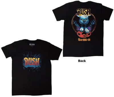 Rush - Tour '74-'75 Heren T-shirt - S - Zwart