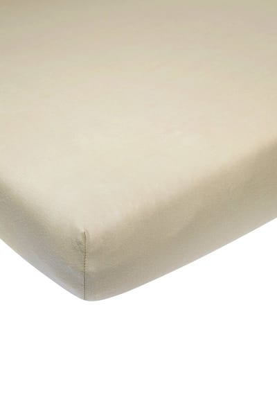 Meyco Home Uni hoeslaken tweepersoons - sand - 140x200cm