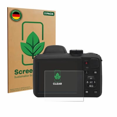 2 Stuks Screenprotector voor Kodak Pixpro AZ405 - Hoogwaardige Beschermfolie transparant