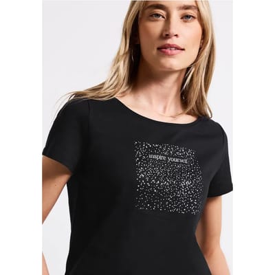 Shirt met foliedruk