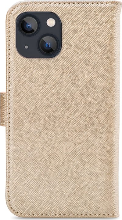 My Style Telefoonhoesje geschikt voor Apple iPhone 13 Mini Hoesje | My Style Flex Wallet Bookcase Portemonnee | Pasjeshouder voor 3 Pasjes | Telefoonhoesje voor Pinpas / OV Kaart / Rijbewijs - Goud