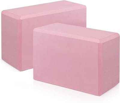 Yogablokken Set van 2 - EVA Schuim Antislip 9x6x3 inch - voor Yoga, Pilates & Stretching