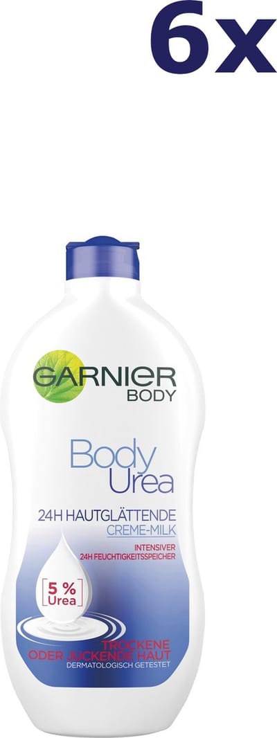 Garnier Body Urea Gladmakende Bodylotion - 6 x 400 ml - Voordeelverpakking