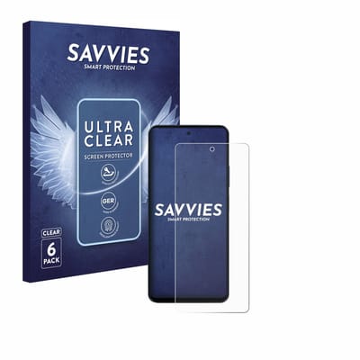 Savvies - Screenprotector voor Blackview Shark 8 - Folie Beschermfolie transparant 6 Stuks