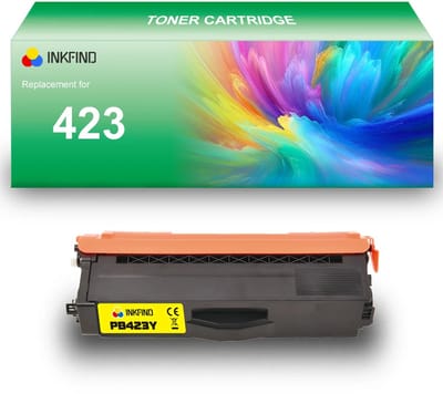 INKFIND TN423 Geel tonercartridge compatibel met Brother TN423 TN-423 Geel toner cartridge - 1-pack Geel