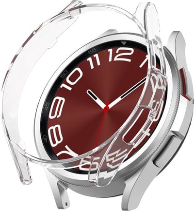 Beschermende watch case - hoesje - geschikt voor Samsung Galaxy Watch 6 Classic (43 mm) - transparant